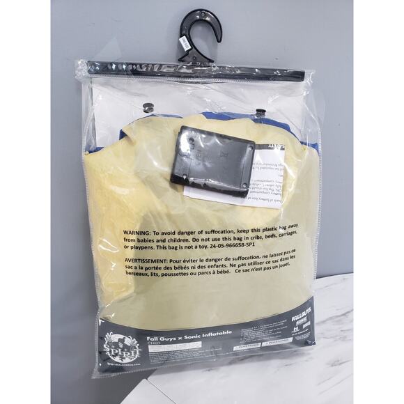 [01729433] Spirit Halloween Kids Sonic the Hedgehog Inflatable Costume-Fall Guys - Picture 5 of 5